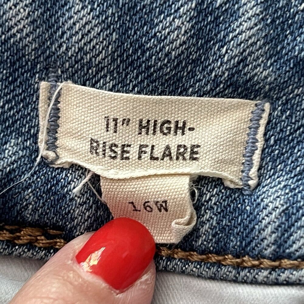 Madewell Jeans Flare High Rise 16 W Denim Womens Medium Wash - Picture 3 of 9